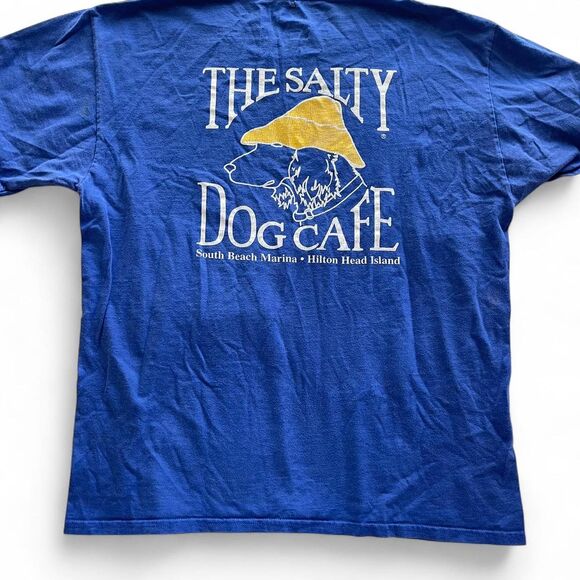 Unisex The Salty Dog Cafe Hilton Head Island South Beach Marina graphic tee M - Picture 1 of 6